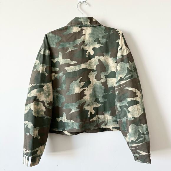 Adidas Vocal Cropped Military Jacket in Camo Green | EUC - Picture 2 of 4